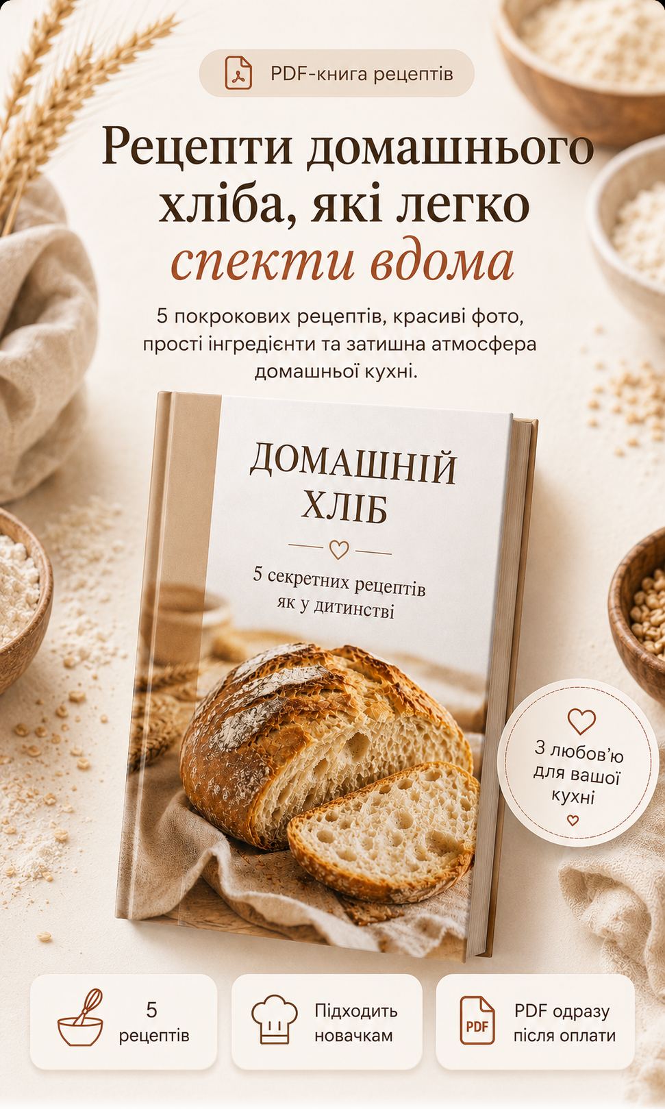 PDF-книга рецептів домашньої випічки